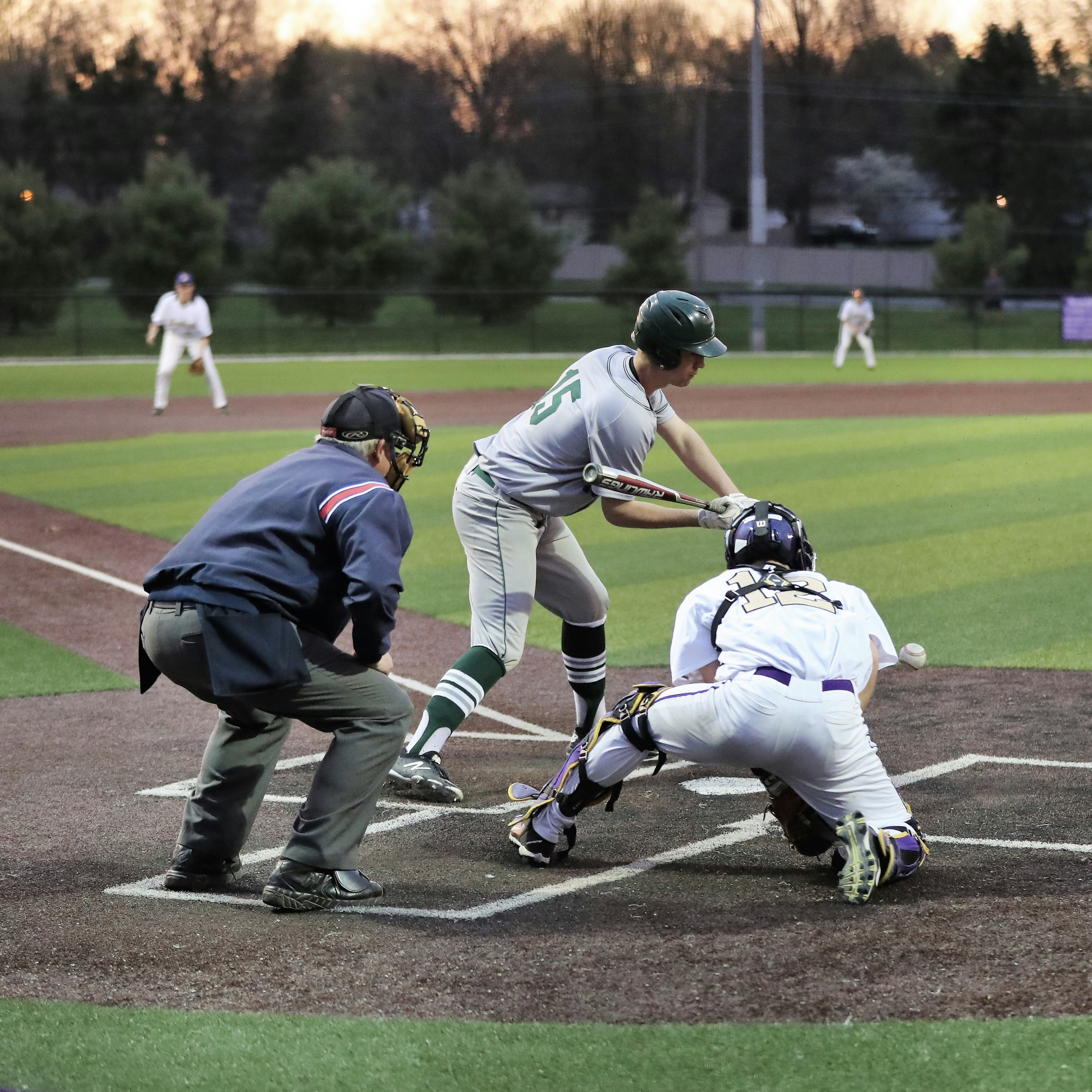 Baseball player at bat